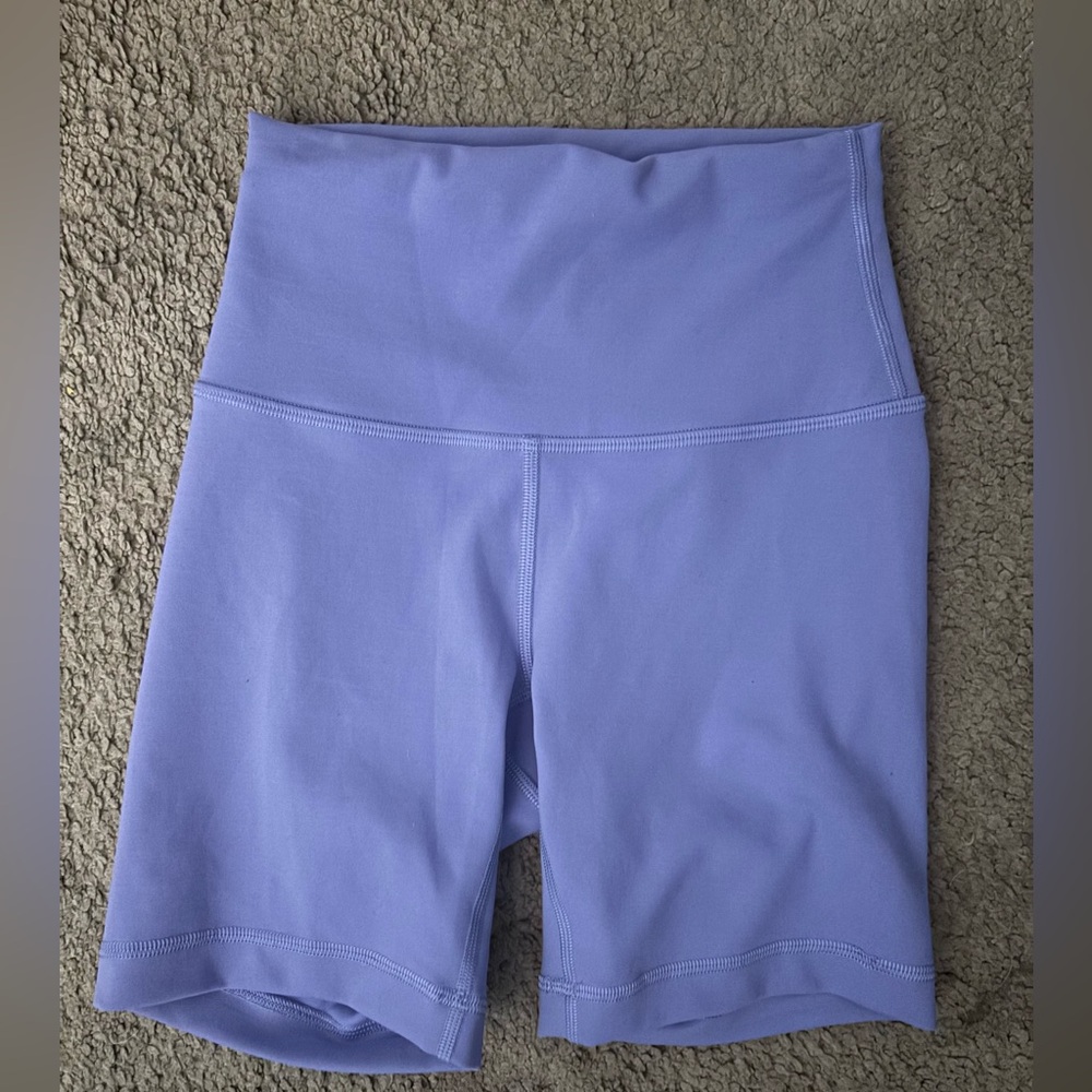 dark lavender lululemon align biker shorts